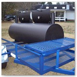 8' x 30" Charcoal wood smoker